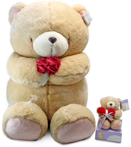 Teddy Bear n Doll - 60cm Tall Forever Friends Teddy - L101856  Photo